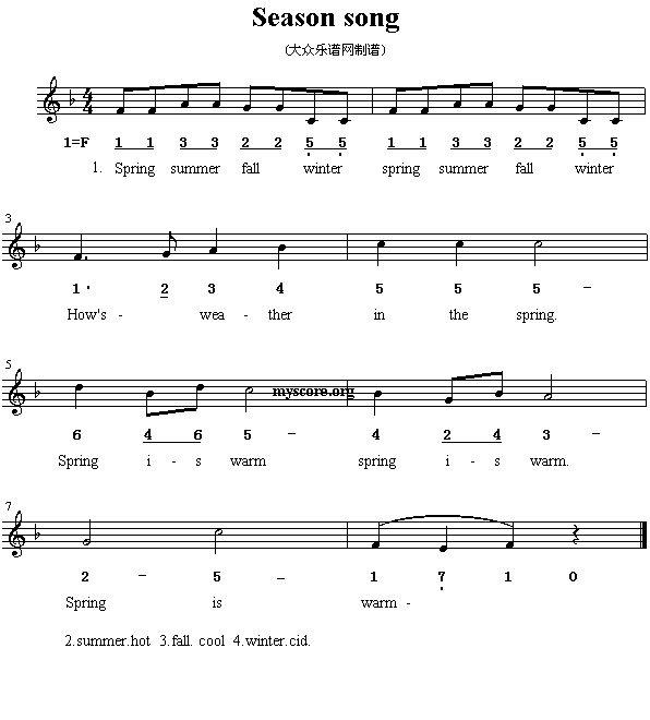 英文儿歌：Seasonsong(其他)1
