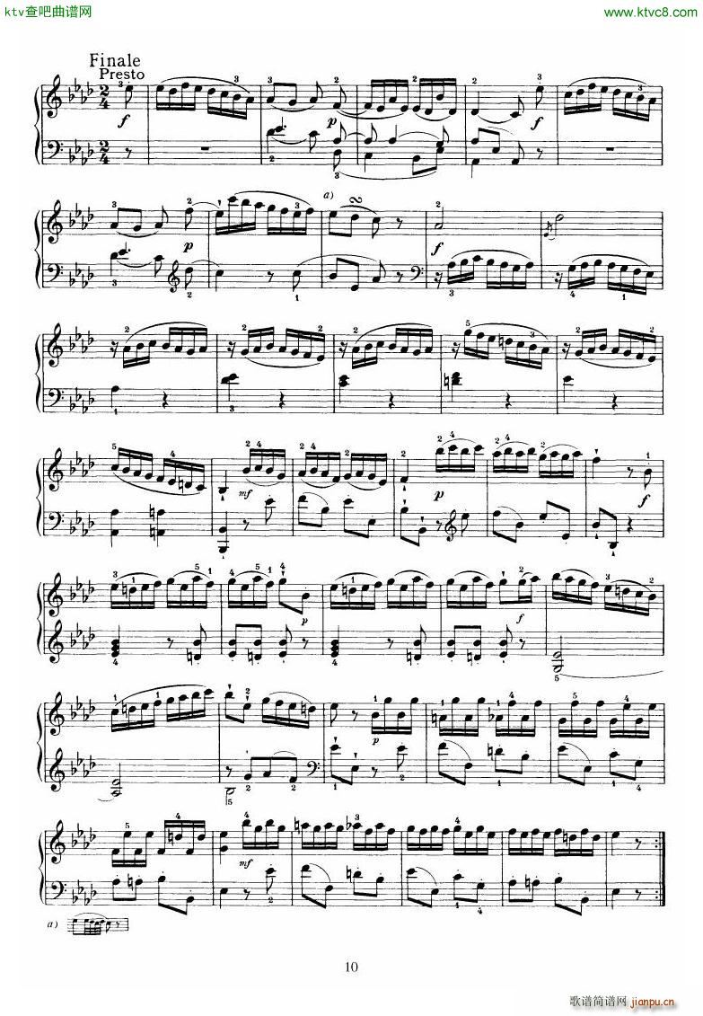 Piano Sonata No 46 in Ab(钢琴谱)10