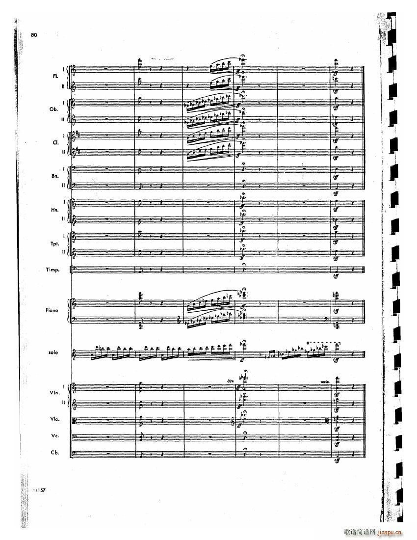 Barber op 14 Violin Concerto Score 二(钢琴谱)39