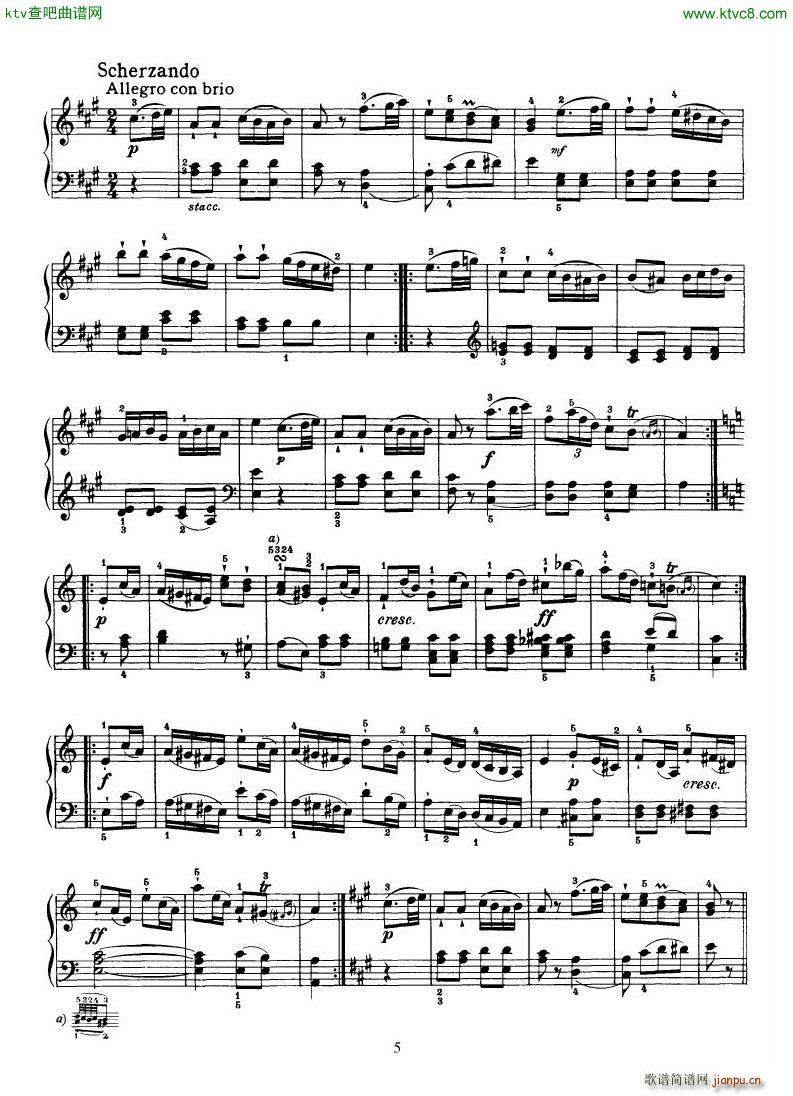 Haydn Piano Sonata No 36 In C(钢琴谱)5