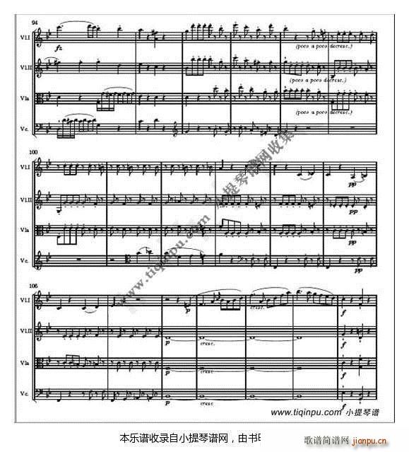 弦乐四重奏 海顿op76 4(总谱)7