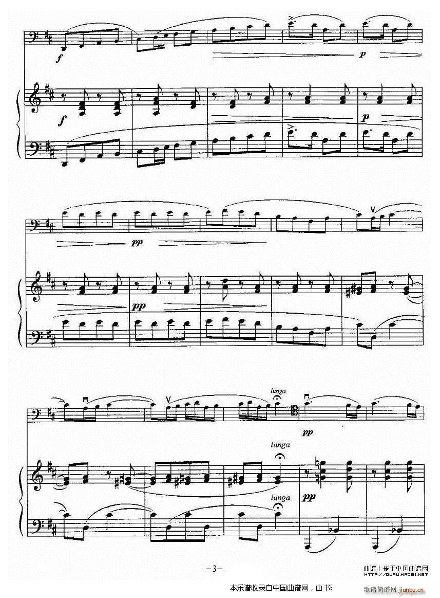 波帕尔 大提琴 钢琴(钢琴谱)3