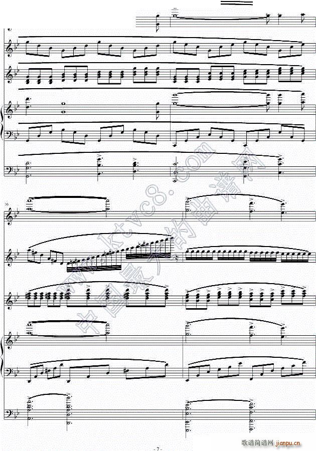 记忆 memory(钢琴谱)7