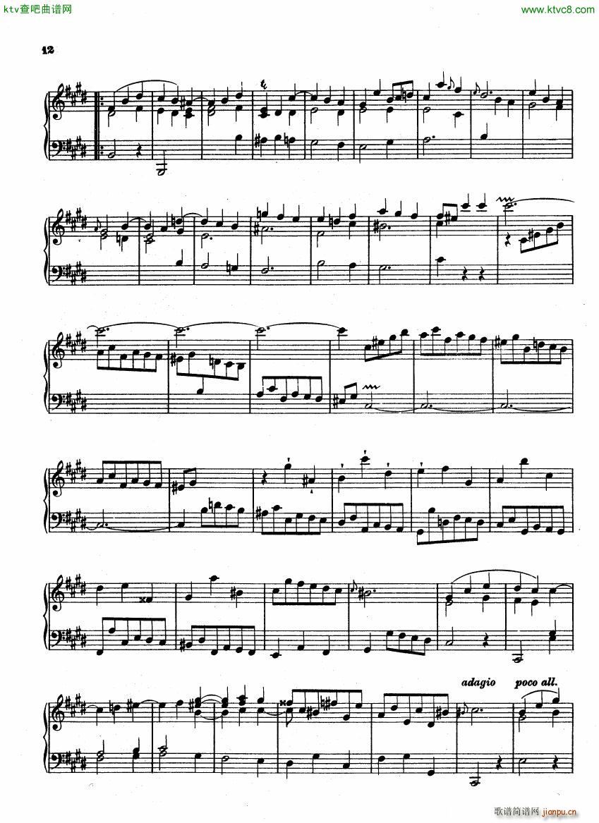 Bach CPE 6 Prussian Sonatas(钢琴谱)12
