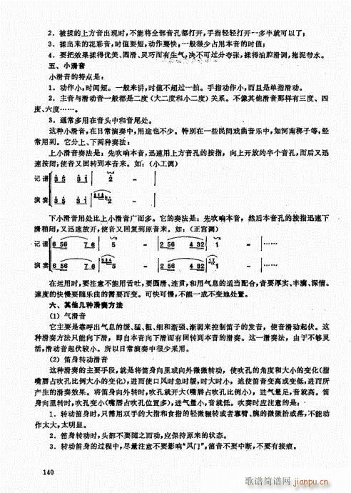 竹笛实用教程121-140(笛箫谱)20