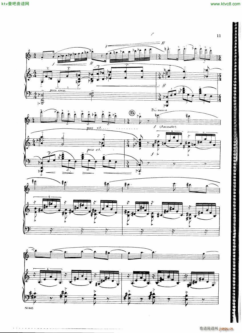 Burton E Flute sonatina score(钢琴谱)10