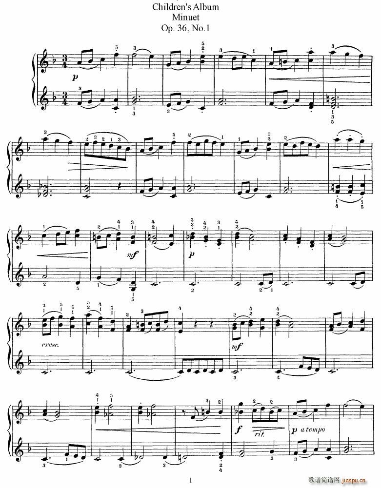 Beach Op 36 Children s Album(钢琴谱)1