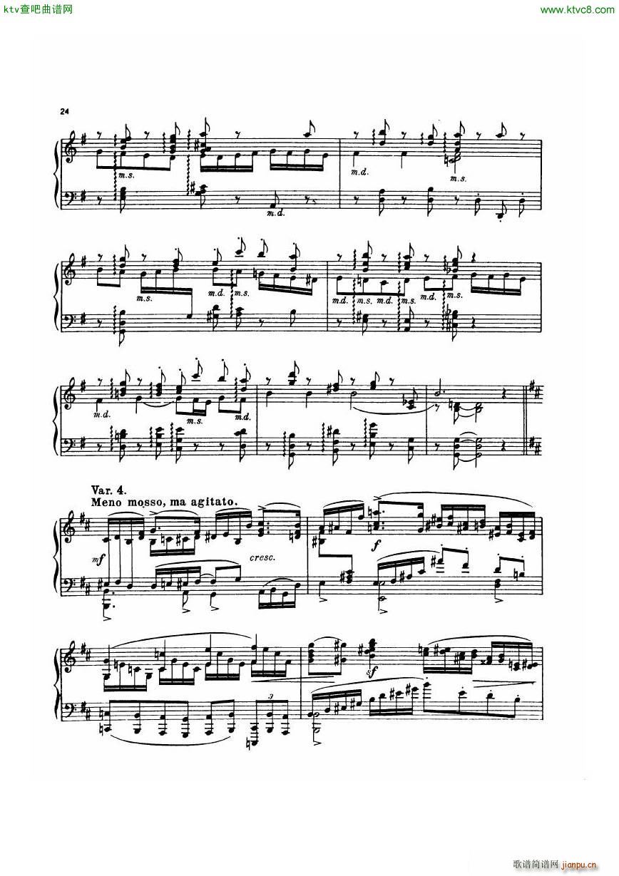 Dohnanyi 17 3 5 Humoresken Pavane(钢琴谱)6