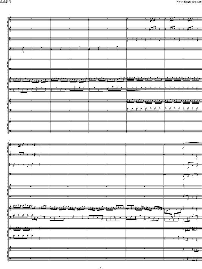 四羽管键琴协奏曲 BWV1065(钢琴谱)5