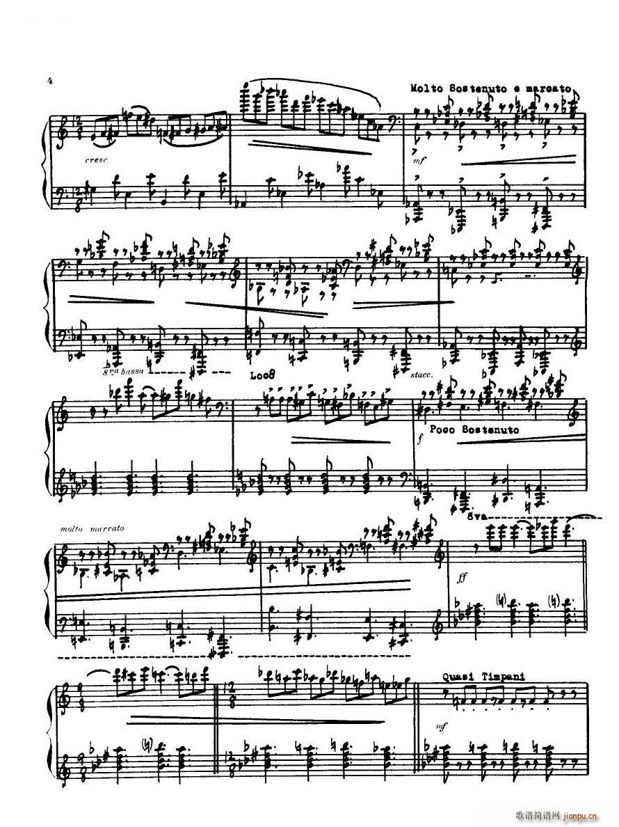 Antheil Piano Sonata No 4 Piano Sonata No 4(十字及以上)3