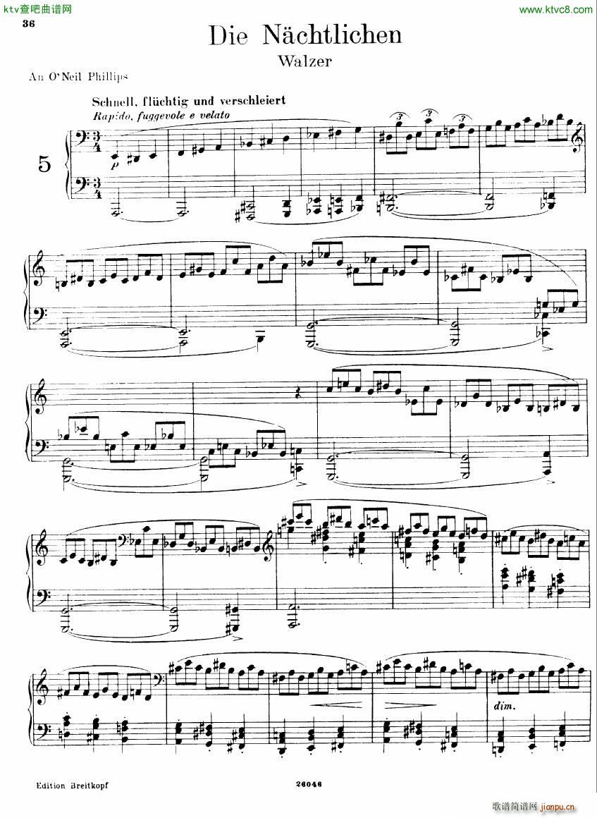 Busoni 1 Elegy No 5(钢琴谱)1