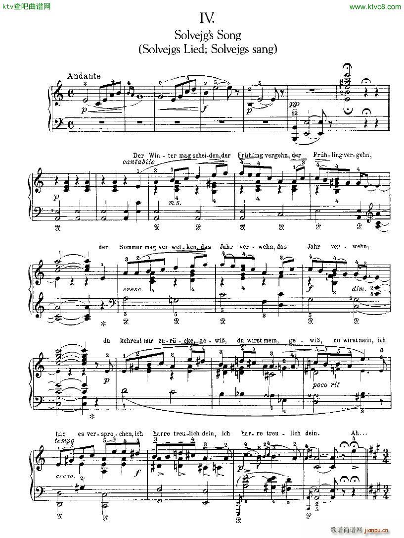 Peer Gynt Suite No 2 Op 55(钢琴谱)20