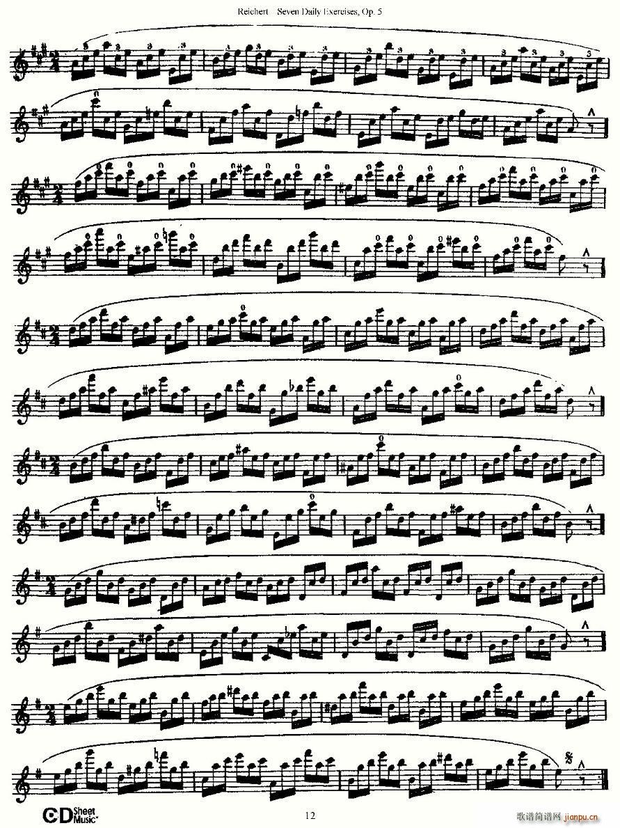 Seven Daily Exercises, Op.5(十字及以上)12