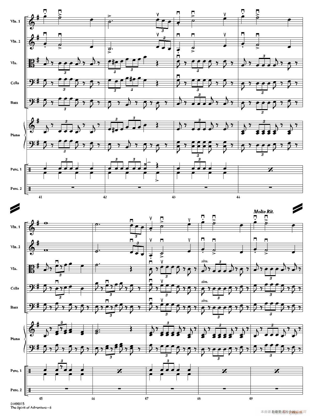 The Spirit of Adventure 交响弦乐团(总谱)6