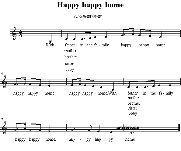 英文儿歌；Happyhappyhome(其他)1
