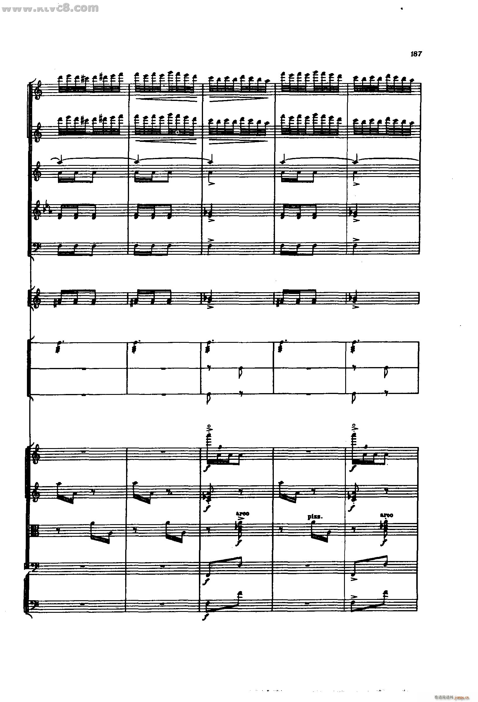 舍赫拉查达交响组曲 作品35 第四部分(总谱)41