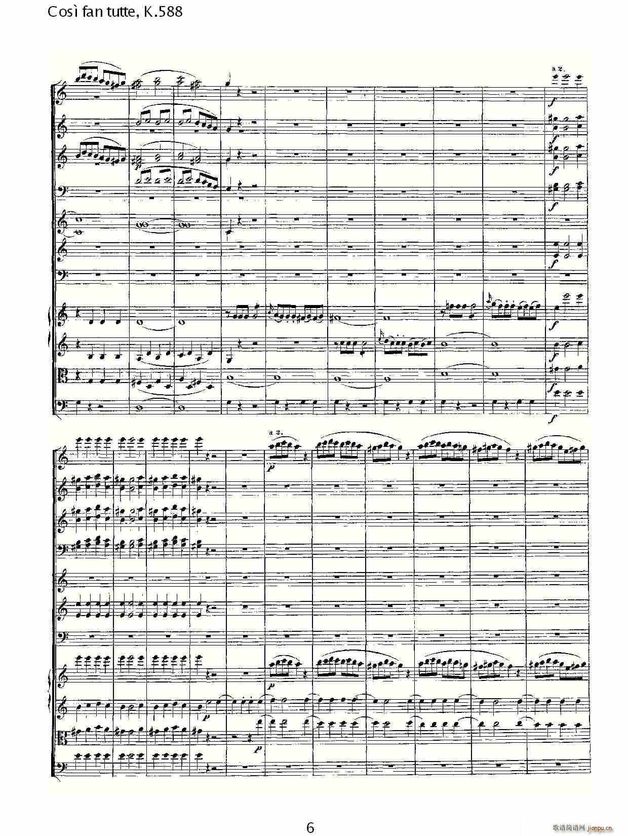 Cosě fan tutte, K.588(十字及以上)6