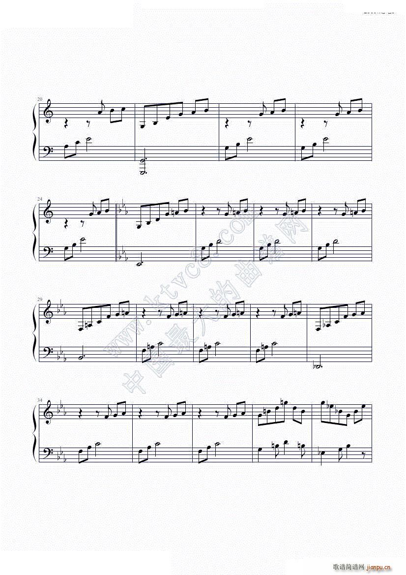 letting go(钢琴谱)3