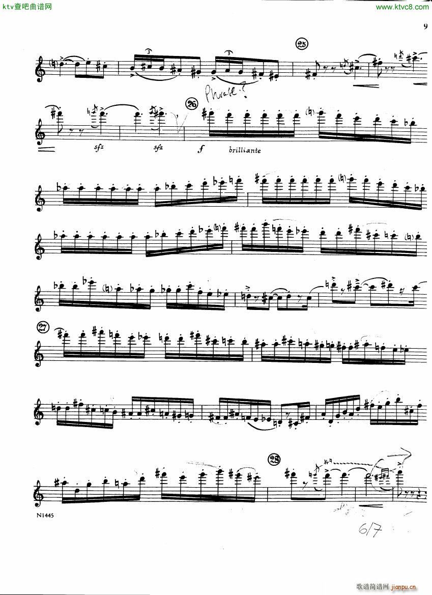 Burton E Flute sonatina flute part(钢琴谱)7