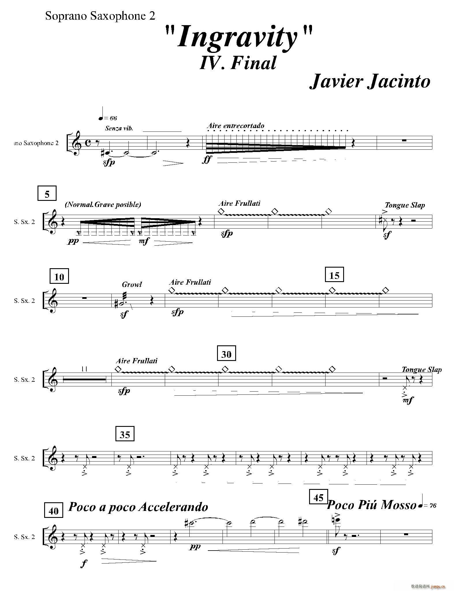 Ingravity 第四乐章 第二高音萨克斯(十字及以上)1