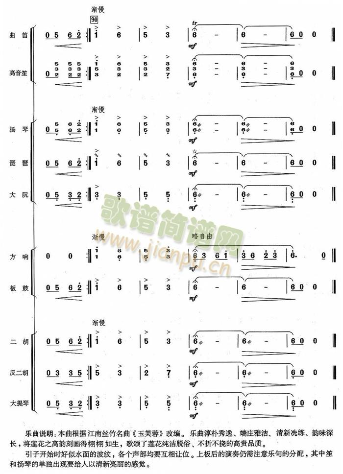 玉芙蓉民乐合奏总谱(总谱)13
