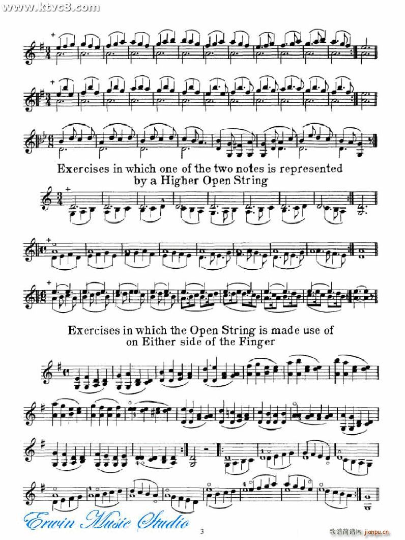 Bytovetskim 双弦练习 练习曲(十字及以上)3