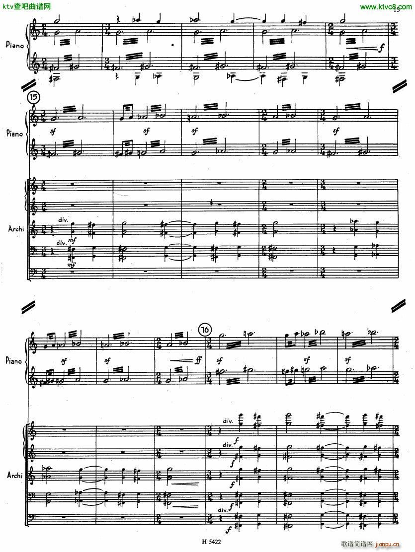 Fiser concerto da camera for piano full score(钢琴谱)13