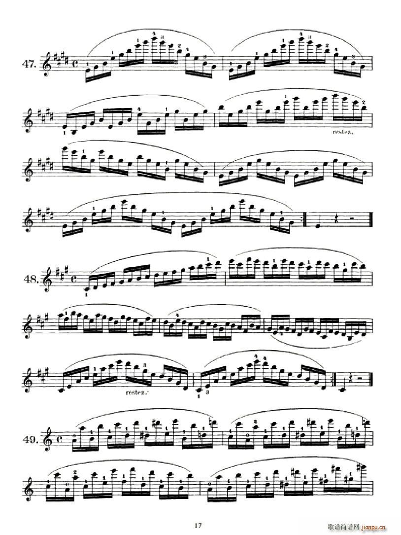 School of Mechanism,Op.74(小提琴谱)17