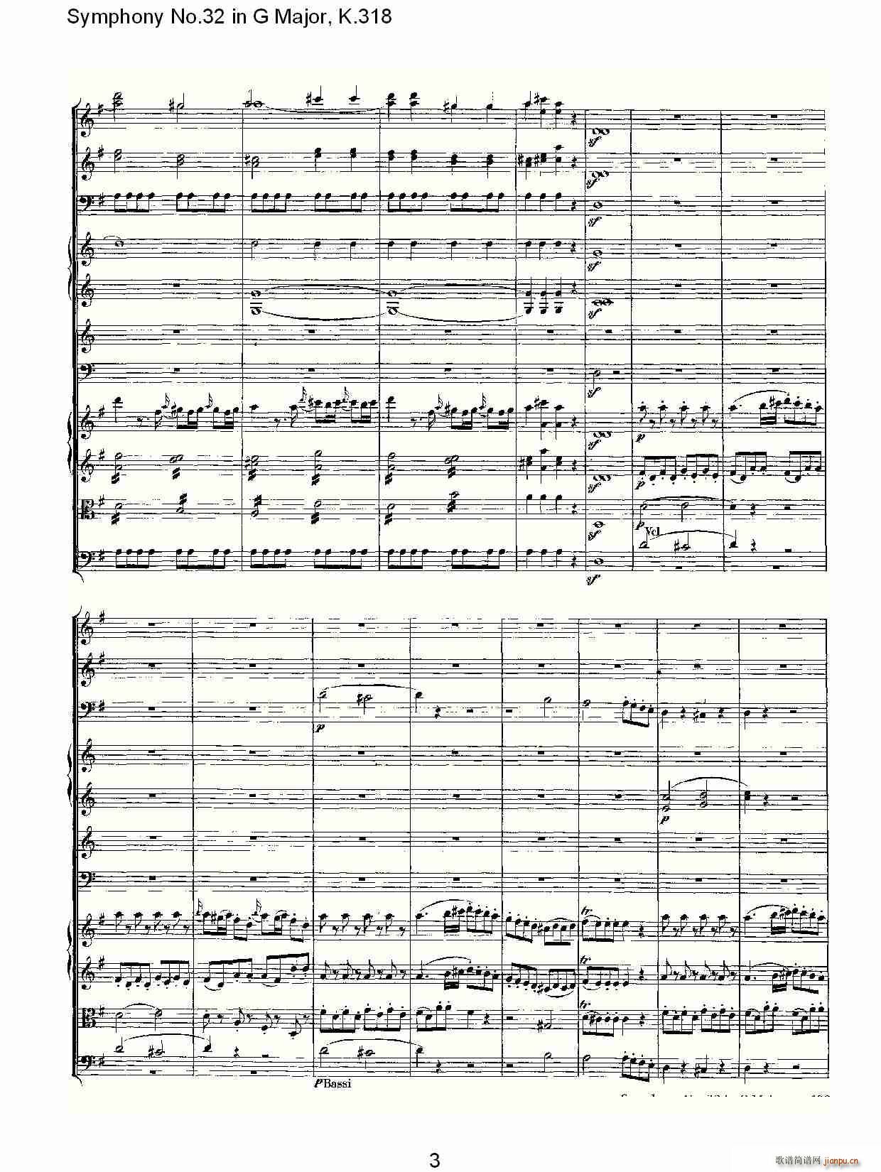 Symphony No.32 in G Major, K.318(十字及以上)3