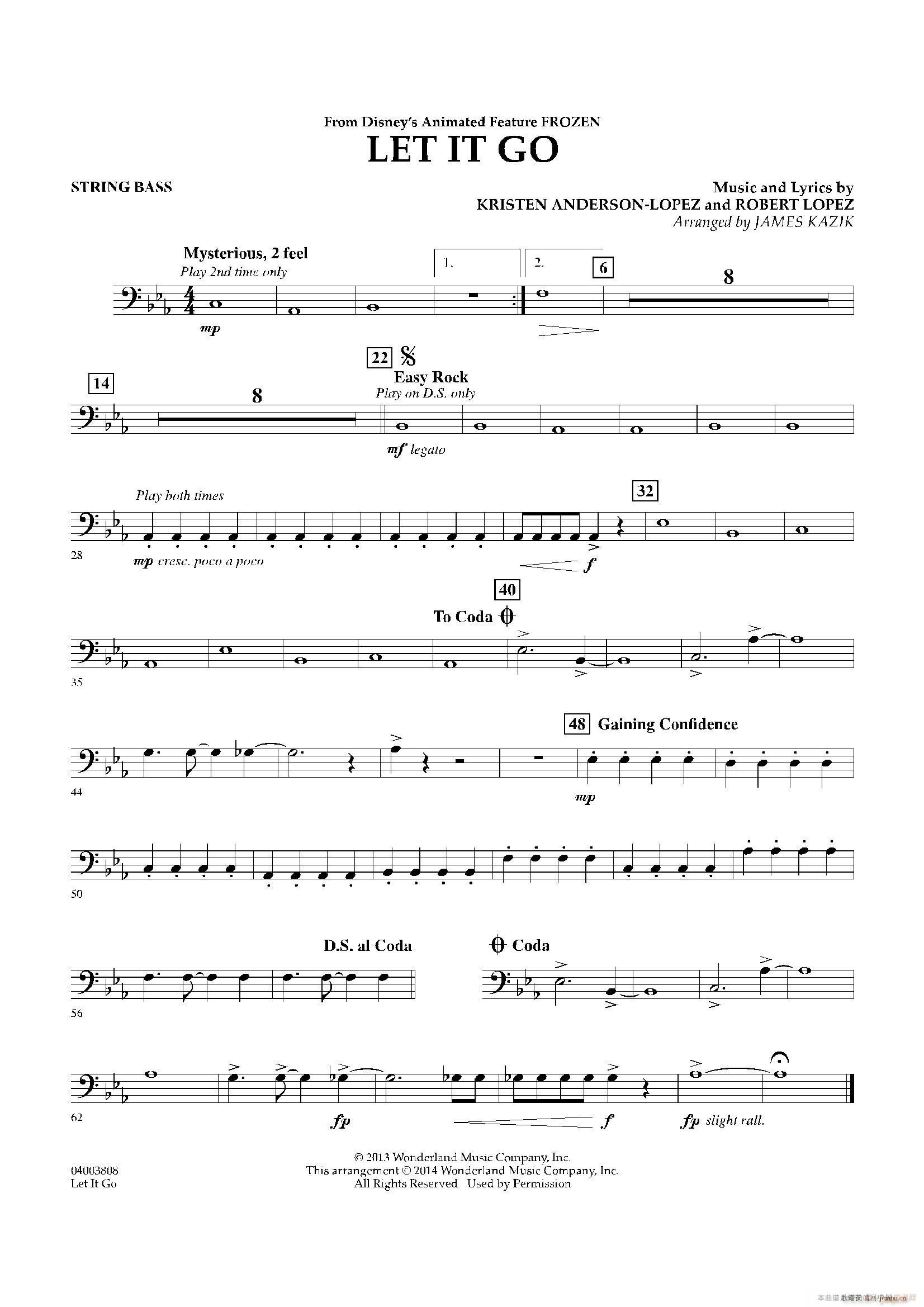 Let it go 冰雪奇缘 主题曲 交响管乐(十字及以上)19