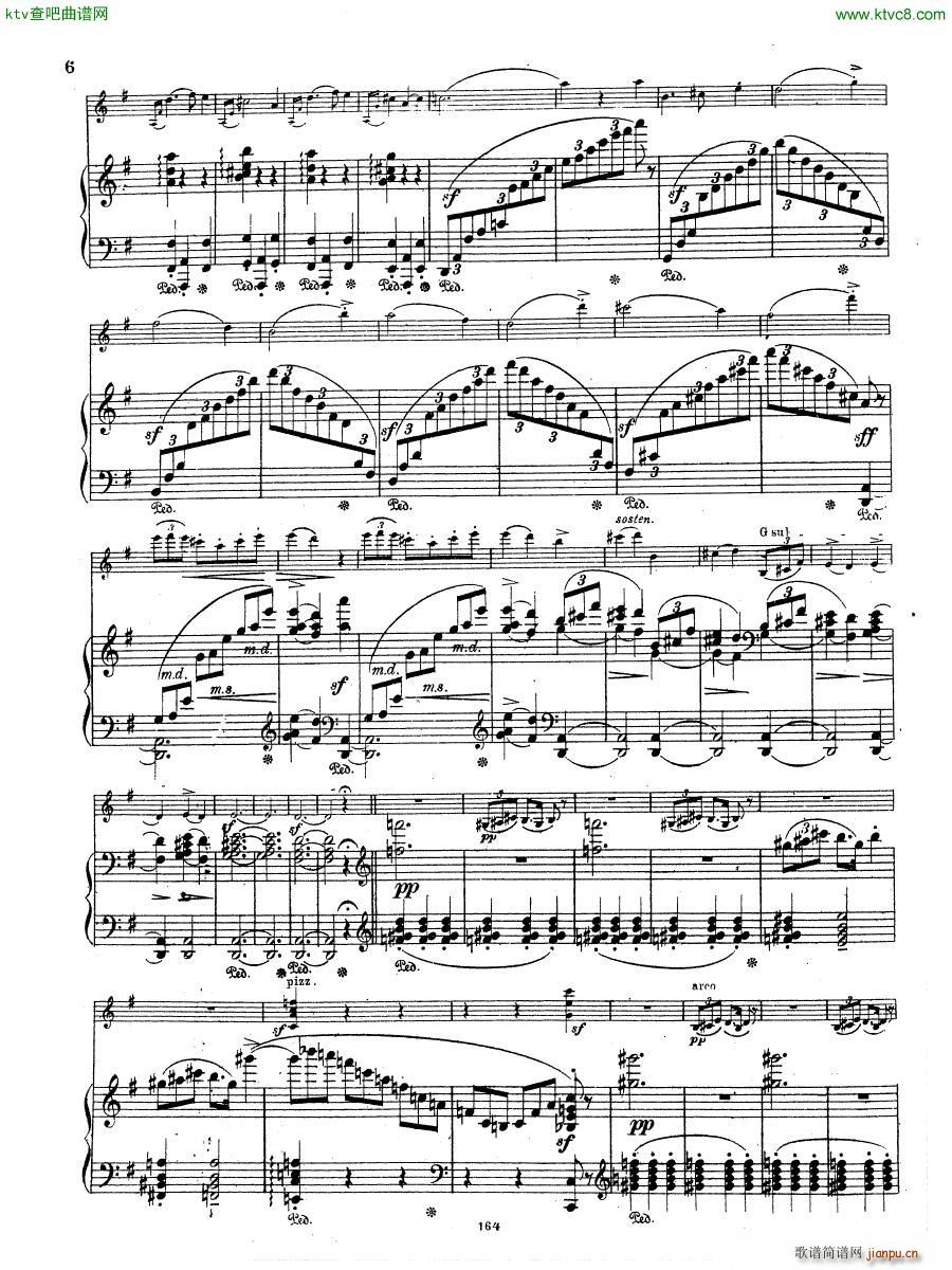 Grieg Violin Sonata 2 G dur op 13(钢琴谱)25