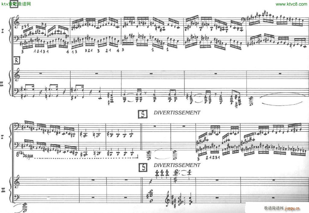 Bolling Sonata for Two Pianist no 2 Part1 1(钢琴谱)16