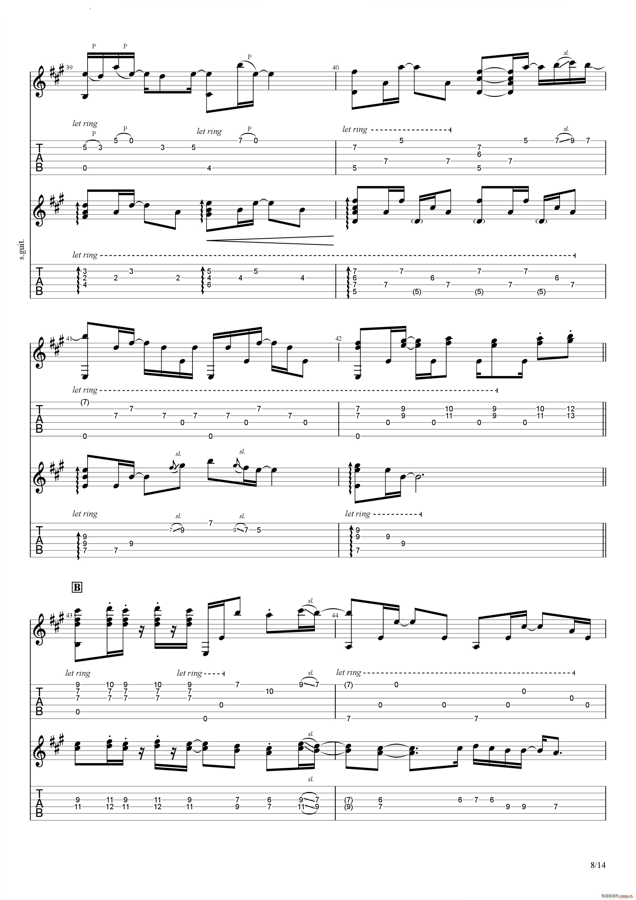 Bus Stop in the Rain(吉他谱)9