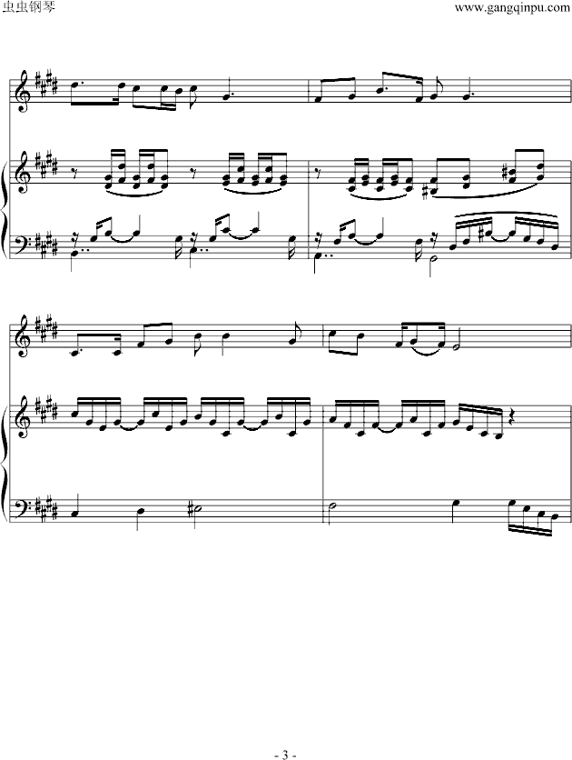 红旗颂(钢琴谱)3