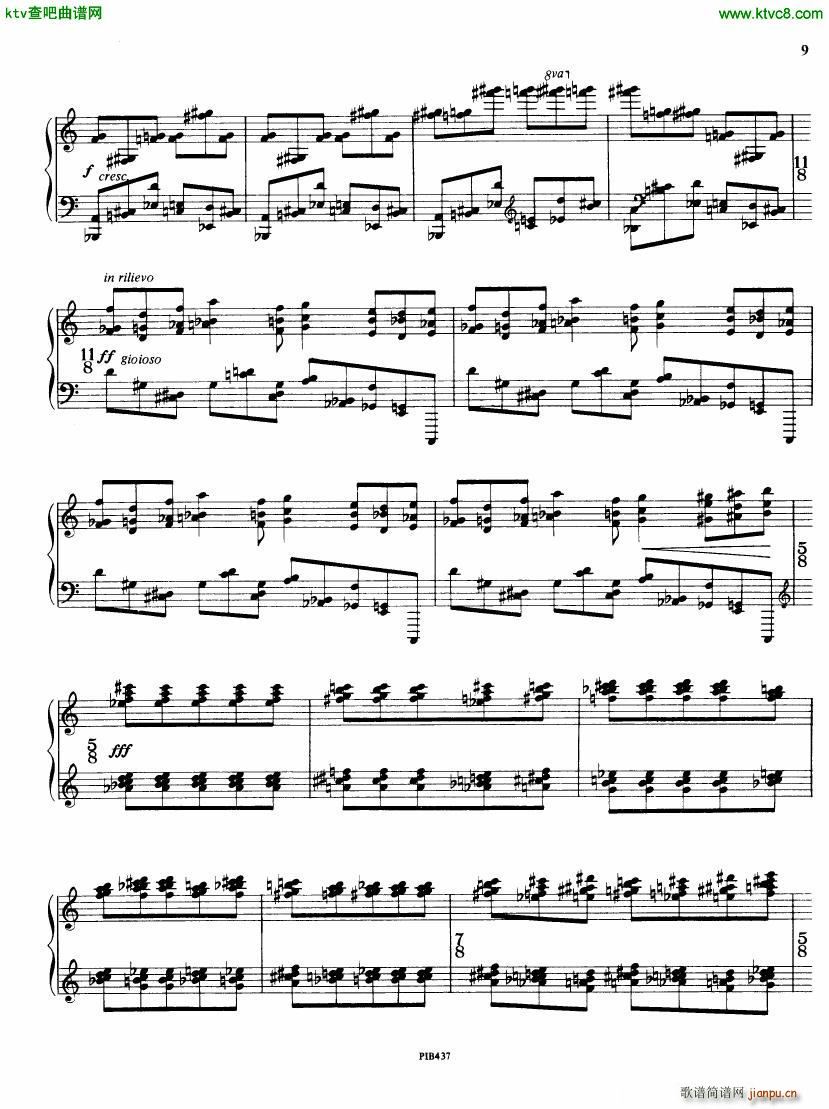 Ginastera op 53 Sonata No 2(钢琴谱)9