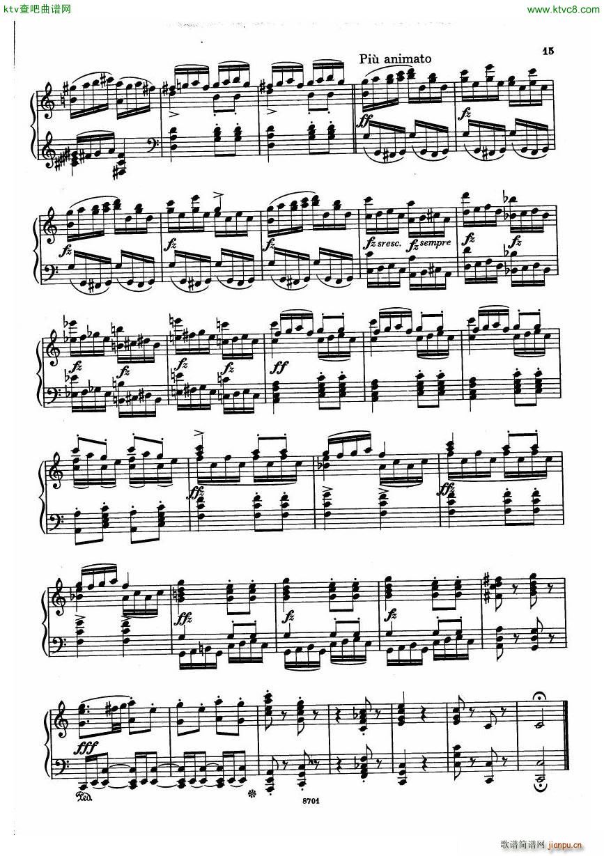 Dvorak Arr Keller Slavonic Dances Op72 Book2(钢琴谱)14