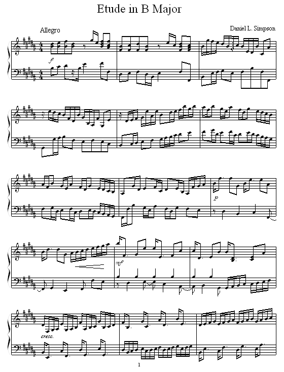 EtudeinBMajor(钢琴谱)1