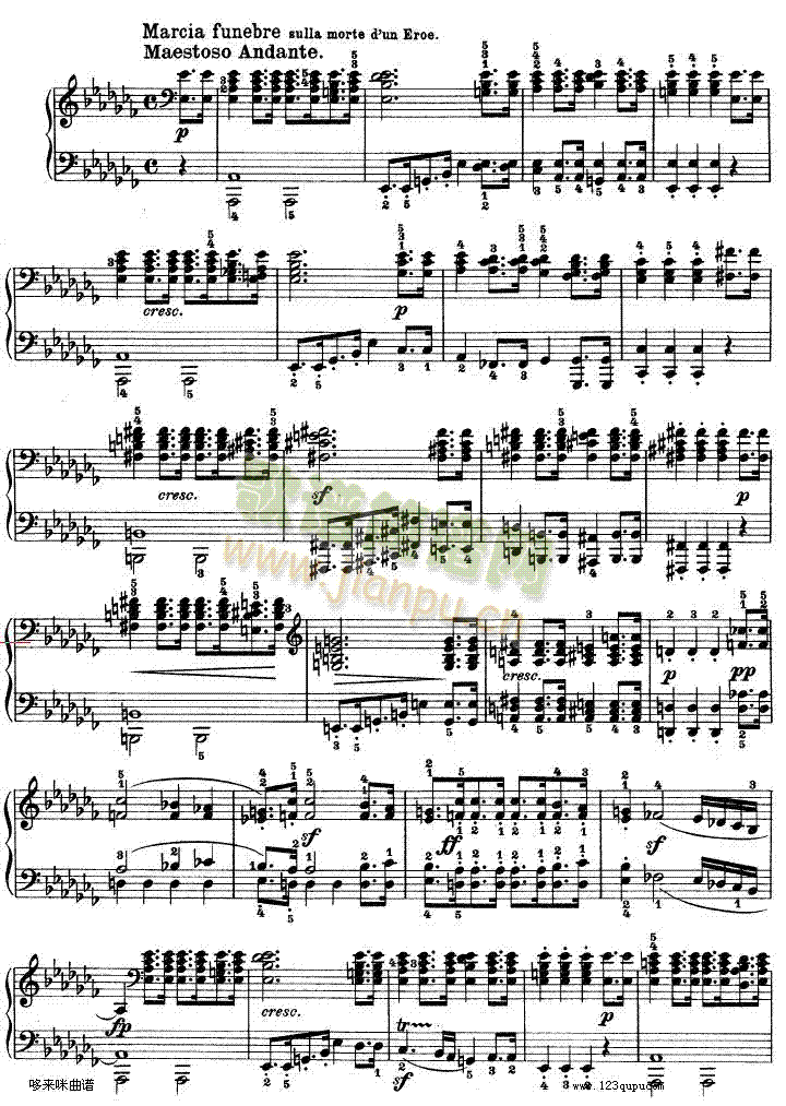 第十二钢琴奏鸣曲--贝多芬(钢琴谱)11