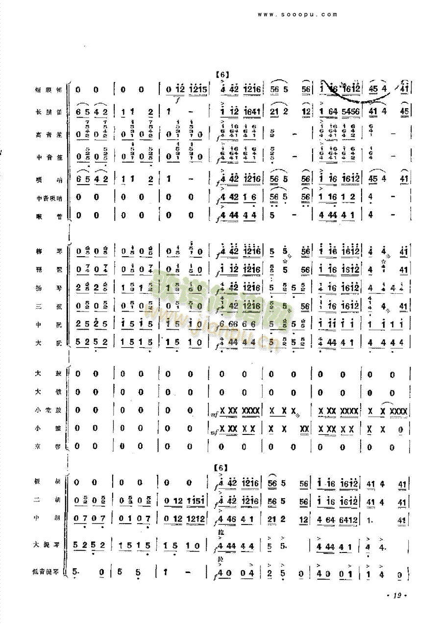 拥军秧歌乐队类管弦乐总谱(其他乐谱)18