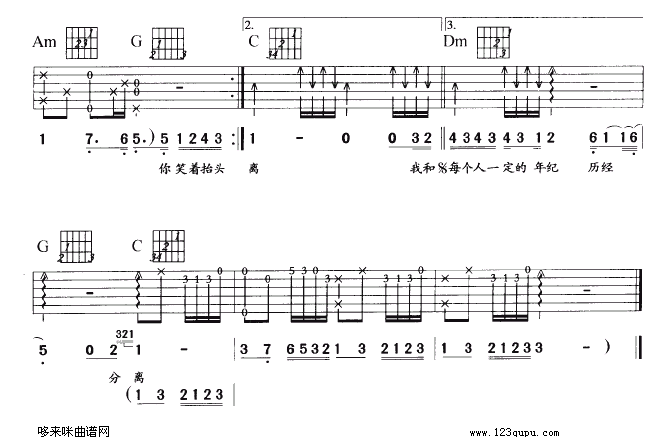 我和你(吉他谱)3