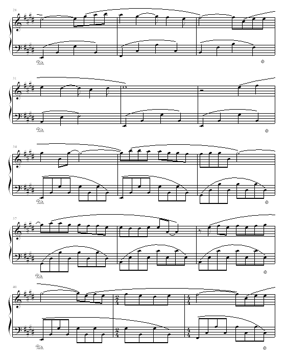 理查德钢琴曲杂集(钢琴谱)3