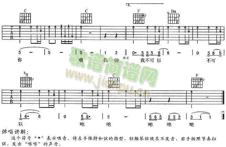 别傻了(吉他谱)3