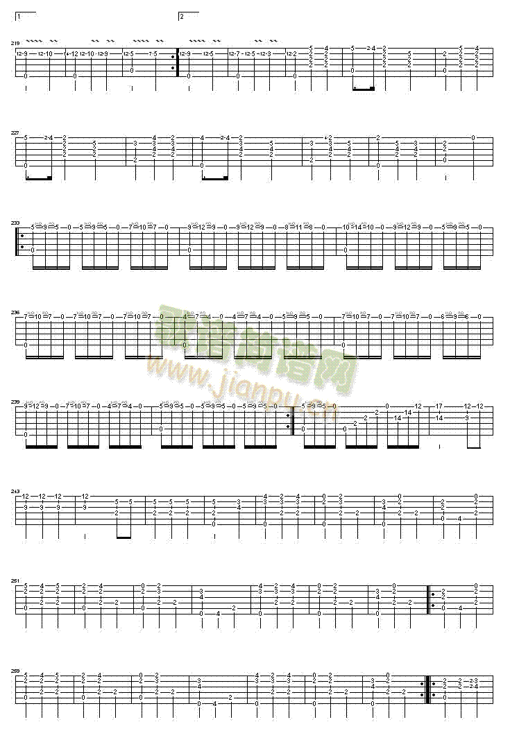 大霍塔舞曲吉他谱(吉他谱)6