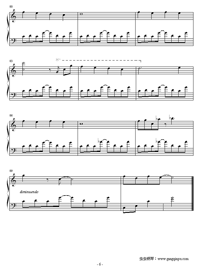 猫的报恩-主题曲-風になる(钢琴谱)6