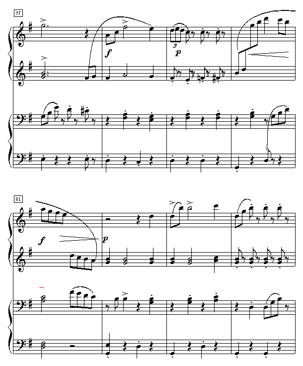 拉德斯基进行曲(钢琴谱)10
