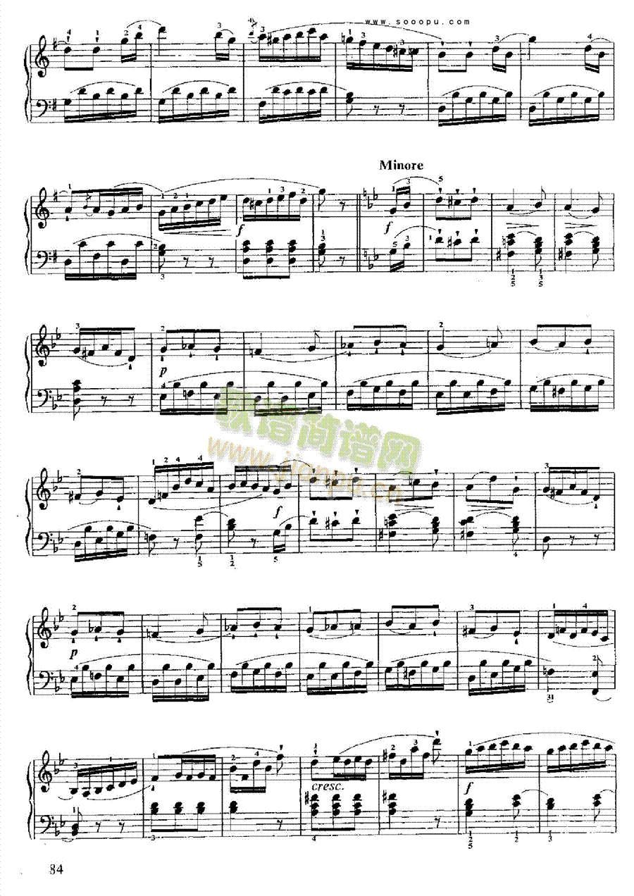 小奏鸣曲键盘类钢琴(钢琴谱)15