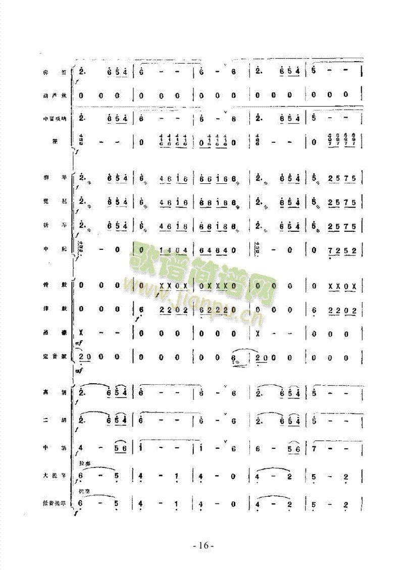 边寨月夜乐队类民乐合奏(其他乐谱)16