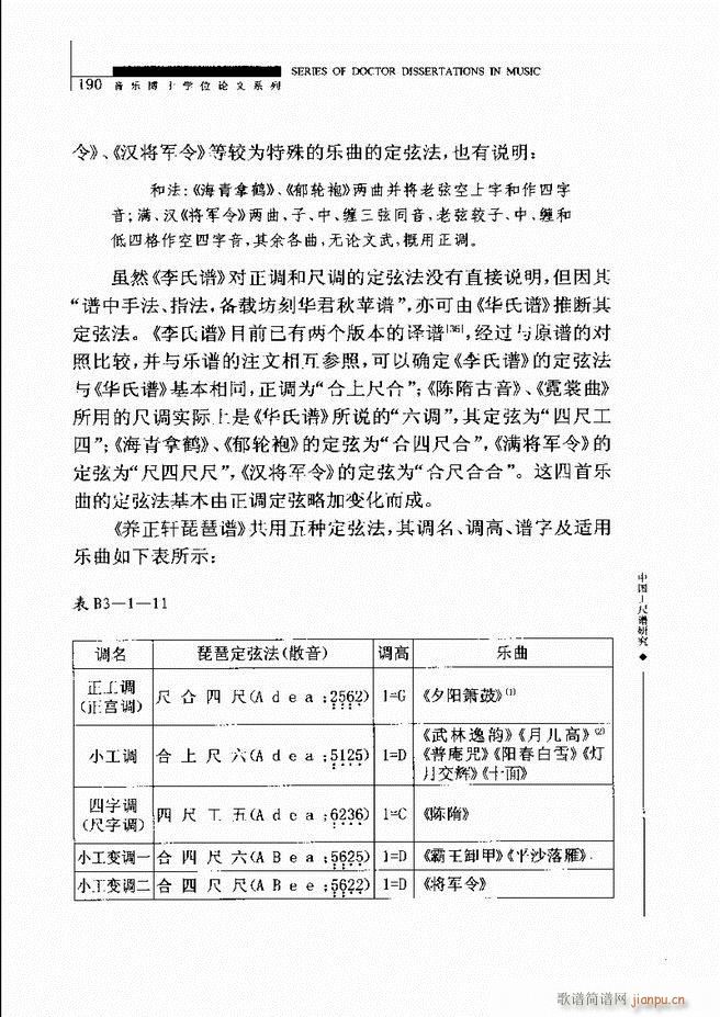 中国工尺谱研究 181 240(十字及以上)10
