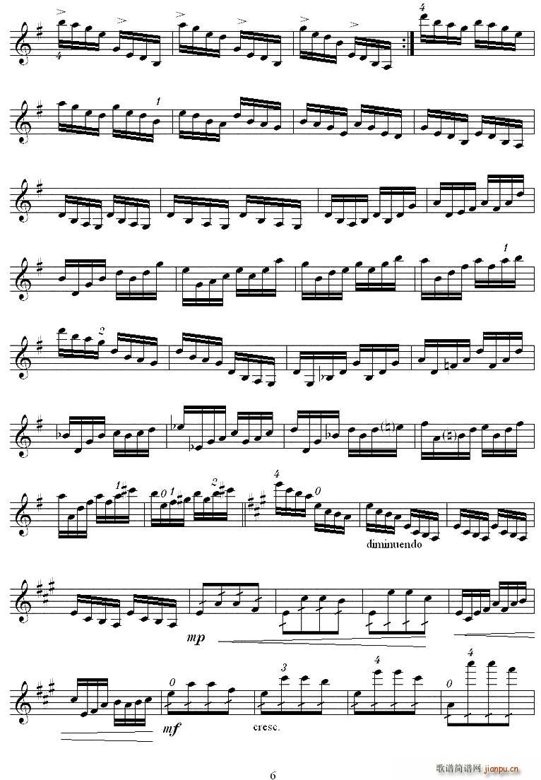 士兵随想曲(五字歌谱)6