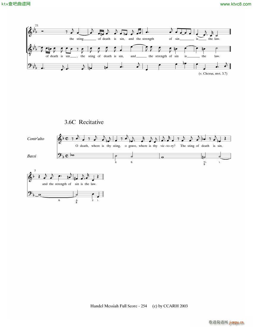 G F Handel Messiah Open Score 七(钢琴谱)13